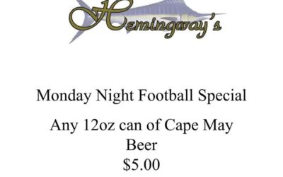 Join us this Monday 9/25/23 for MONDAY NIGHT FOOTBALL playing on